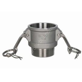 2" B TİPİ PASLANMAZ KAMLOK 